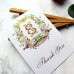 UV Printing Invitation Card With Envelope Thank You Card